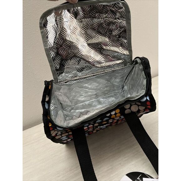 Nicole Miller New York N3550-60B-LT Insulated 11" Navy Blue Lunch Tote - Picture 8 of 9